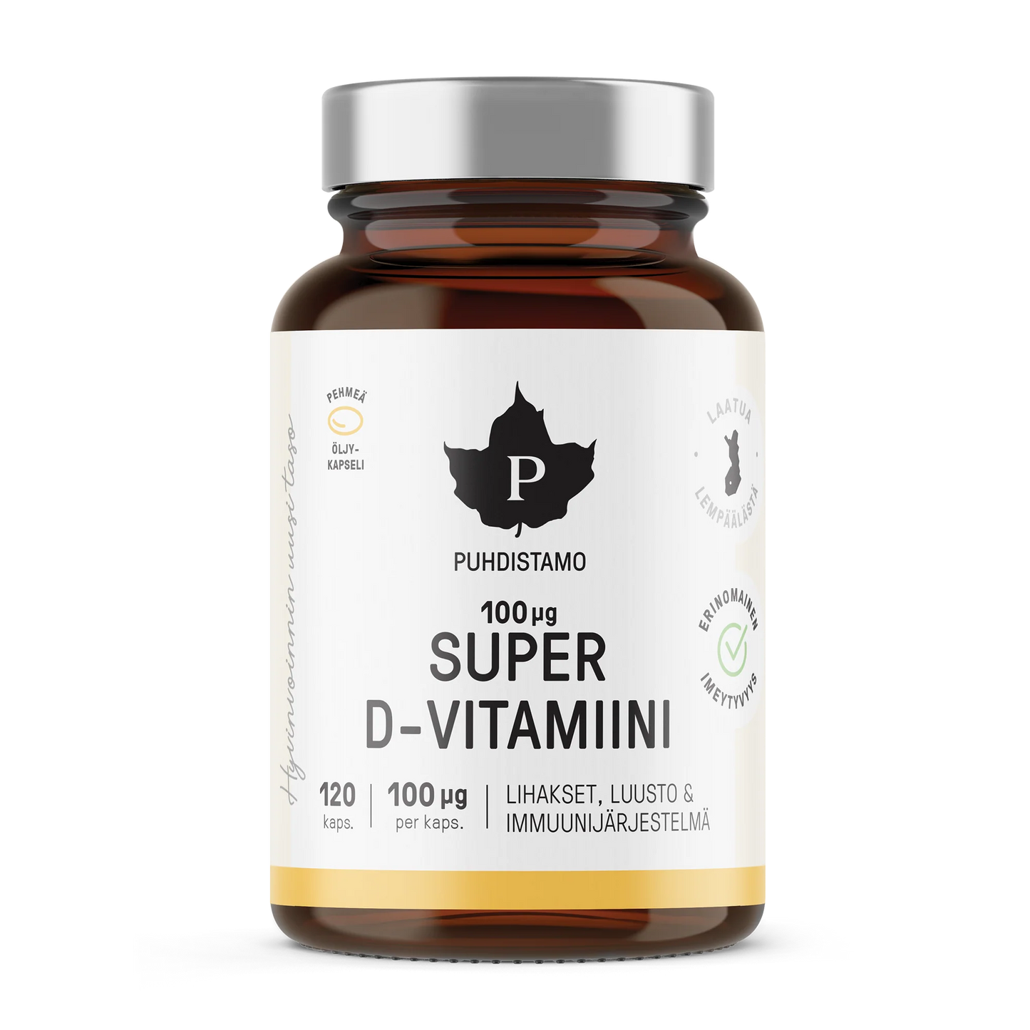 Super D-vitamiini 100 μg - 120 kaps