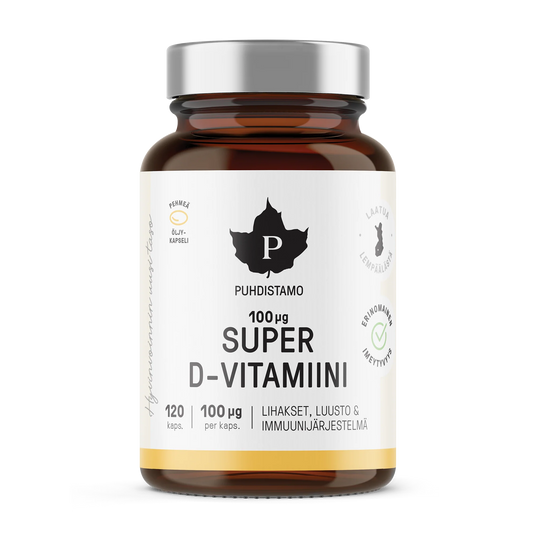 Super D-vitamiini 100 μg - 120 kaps